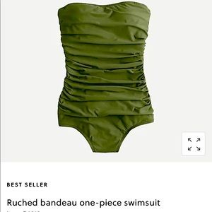 JCREW Ruched one-piece bathing suit